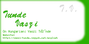 tunde vaszi business card